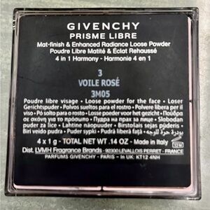 Givenchy Prisme Libre Loose Powder – Shade 3 Voile Rosé – 4 x 1g / 0.14 oz